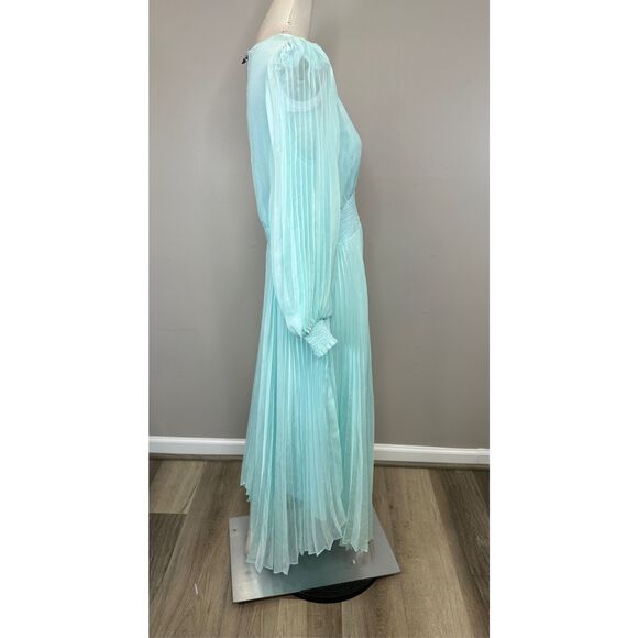 NWT ALICE + OLIVIA Sion Pleated Midi-Dress SIZE 10 $550 - Picture 8 of 10